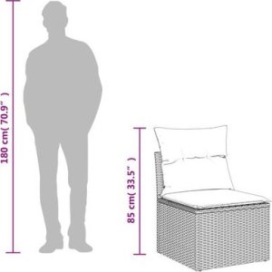 vidaXL 5-częsciowy zestaw mebli ogrodowych z poduszkami, mieszany beż 16