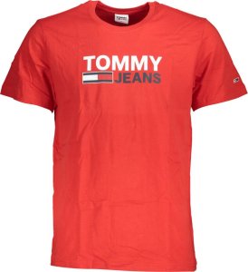 Tommy Hilfiger CZERWONY T-SHIRT MĘSKI Z KRÓTKIM RĘKAWEM TOMMY HILFIGER XL 1