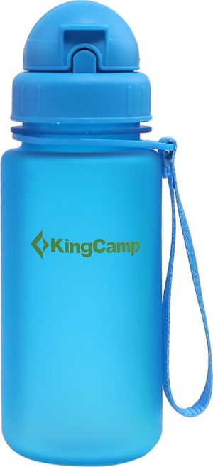King Camp Bidon ze słomką 400 ml KA1110 niebieski (80050) 1