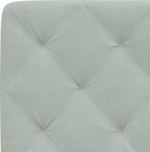 vidaXL vidaXL Rama łóżka z zagłówkiem, jasnoszara, 140x190 cm, aksamitna 10