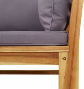 vidaXL vidaXL 6-cz. zestaw wypoczynkowy do ogrodu, z poduszkami, akacja 6