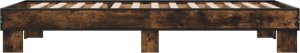 vidaXL vidaXL Rama łóżka, przydymiony dąb, 75x190 cm, materiał drewnopochodny 5