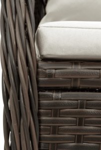 vidaXL vidaXL 9-cz. zestaw mebli ogrodowych z poduszkami, brązowy, rattan PE 6