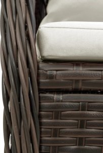 vidaXL vidaXL 7-cz. zestaw mebli ogrodowych, z poduszkami, brązowy, rattan PE 6
