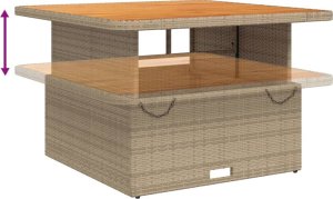 vidaXL vidaXL 5-cz. zestaw mebli ogrodowych z poduszkami, beżowy, polirattan 6