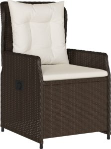 vidaXL vidaXL 9-cz. zestaw mebli ogrodowych z poduszkami, brązowy, rattan PE 3
