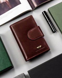 Peterson Skórzany, Średni Portfel Damski Na Zatrzask 2