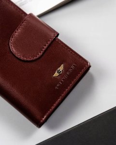 Peterson Skórzany, Średni Portfel Damski Na Zatrzask 3