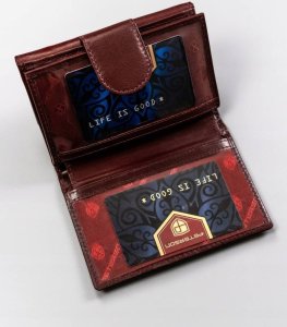 Peterson Skórzany, Średni Portfel Damski Na Zatrzask 7