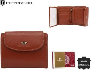 Peterson Mały, Skórzany Portfel Damski Na Zatrzask 4