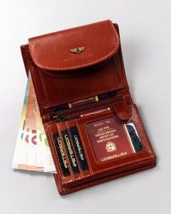 Peterson Mały, Skórzany Portfel Damski Na Zatrzask 7