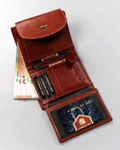 Peterson Mały, Skórzany Portfel Damski Na Zatrzask 8