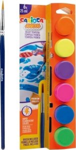 Teka Farby plakatowe neon 6 kolorów CARIOCA 2