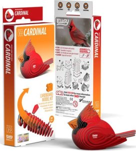 Fat Brain Toys Ptak Kardynał Szkarłatny Eugy. Eko Układanka 3D 1