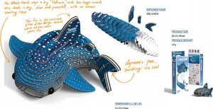 Fat Brain Toys Rekin Wielorybi Eugy Eko* Układanka 3D 5