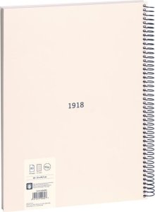 Teka Zeszyt na spirali A4/80K kratka 1918 beżowy MILAN 2