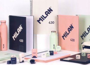 Teka Zeszyt na spirali A4/80K kratka 1918 beżowy MILAN 5