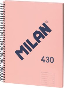 Teka Zeszyt na spirali A4/80K linia 1918 różowy MILAN 1