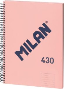 Teka Zeszyt na spirali A4/80K linia 1918 różowy MILAN 6