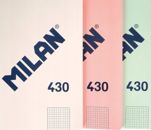 Teka Zeszyt klejony A4/48K kratka 1918 beżowy MILAN 4