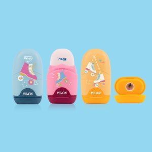 Teka Temperówko - gumka Capsule Roller + 2 gumki MILAN 2