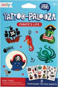 Teka Tatuaże zmywalne mini Tattoo Palooza - Piraci 1