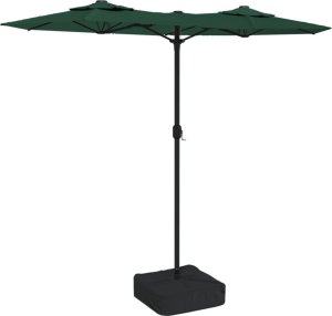 vidaXL Parasol ogrodowy podwójny, zielony, 316x240 cm 2