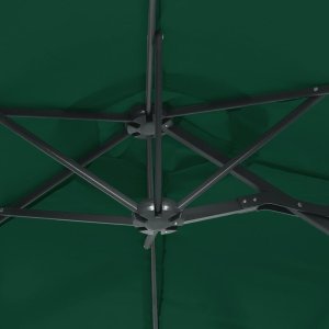 vidaXL Parasol ogrodowy podwójny, zielony, 316x240 cm 6
