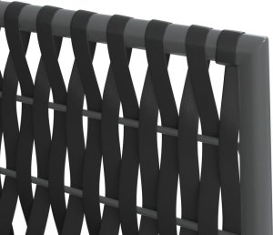 vidaXL Krzesła ogrodowe z poduszkami, 2 szt., czarne, 54x61x83 cm 7