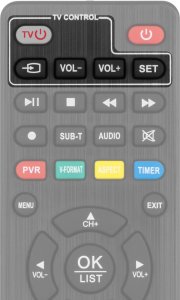Tuner TV Cabletech Tuner DVB-T2  H.265 HEVC Cabletech 14
