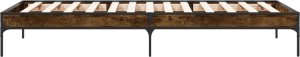 vidaXL vidaXL Rama łóżka, przydymiony dąb, 90x190 cm, materiał drewnopochodny 5