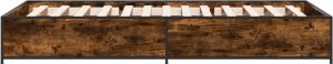 vidaXL Rama łóżka, przydymiony dąb, 75x190 cm 5