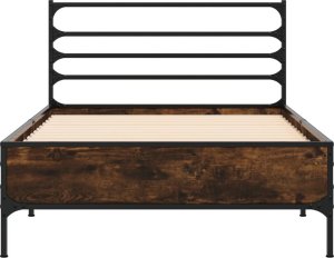 vidaXL Rama łóżka, przydymiony dąb, 100x200cm 4