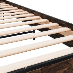 vidaXL Rama łóżka, przydymiony dąb, 100x200cm 7
