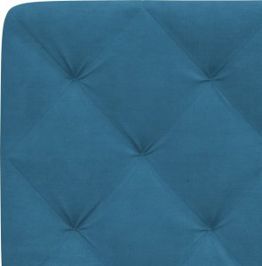 vidaXL vidaXL Rama łóżka z LED, niebieska, 90x200 cm, aksamitna 10