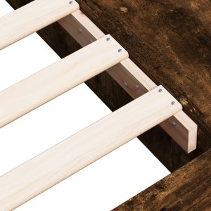 vidaXL vidaXL Rama łóżka, przydymiony dąb, 100x200cm, materiał drewnopochodny 7