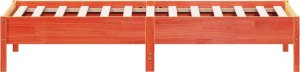 vidaXL vidaXL Rama łóżka bez materaca, woskowy brąz, 90x190 cm, sosnowa 5