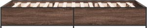 vidaXL Rama łóżka, brązowy dąb, 75x190 cm 5