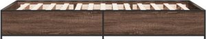 vidaXL vidaXL Rama łóżka, brązowy dąb, 100x200 cm, materiał drewnopochodny 5