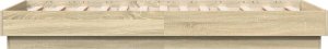 vidaXL vidaXL Łóżko bez materaca, dąb sonoma, 75x190 cm 5
