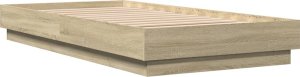vidaXL vidaXL Łóżko bez materaca, dąb sonoma, 75x190 cm 6