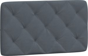 vidaXL vidaXL Rama łóżka z zagłówkiem, ciemnoszara, 80x200 cm, aksamitem 8