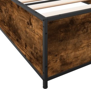 vidaXL vidaXL Rama łóżka, przydymiony dąb, 100x200cm, materiał drewnopochodny 7