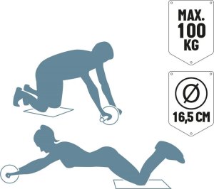 Umbro WAŁEK KÓŁKO REHABILITACYJNE PODWÓJNE UMBRO NIEBIESKI 4