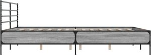 vidaXL vidaXL Rama łóżka, szary dąb sonoma, 200x200 cm 5