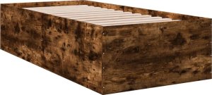 vidaXL vidaXL Rama łóżka, przydymiony dąb, 100x200cm, materiał drewnopochodny 2