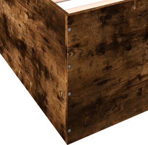 vidaXL vidaXL Rama łóżka, przydymiony dąb, 100x200cm, materiał drewnopochodny 8