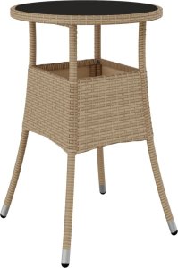 vidaXL vidaXL 3-cz. zestaw mebli ogrodowych z poduszkami, beżowy, polirattan 4