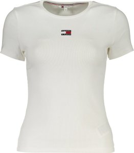 Tommy Hilfiger BIAŁY T-SHIRT DAMSKI Z KRÓTKIM RĘKAWEM TOMMY HILFIGER M 1