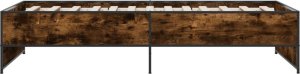 vidaXL vidaXL Rama łóżka, przydymiony dąb, 75x190 cm, materiał drewnopochodny 5